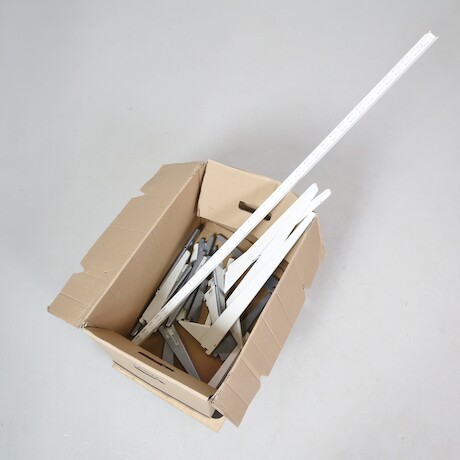 Elfa-hyllsystem-delar