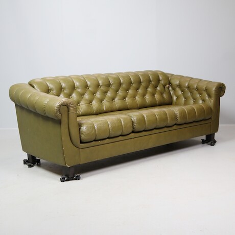 Skinnsoffa Chesterfield